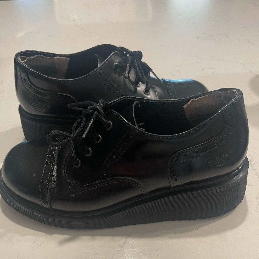 Platform Wedge Made In England Vintage Dr Martens England Brogue Wedge 3A31